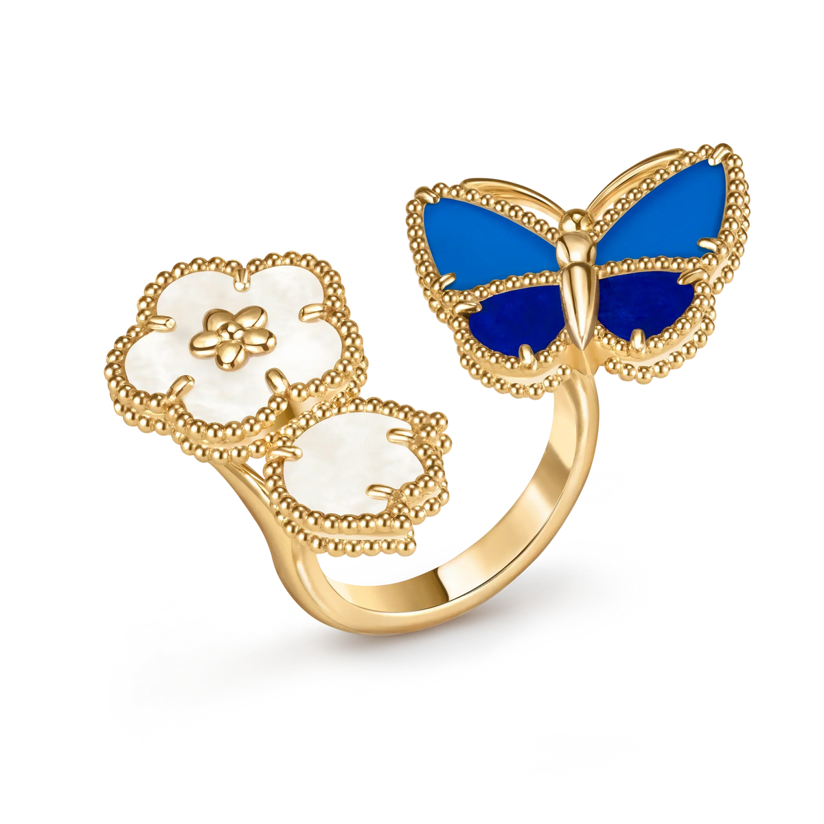[Mystic ] 2026 NEW MODEL SPRING LUCKY 3 MOTIF GOLD RING
