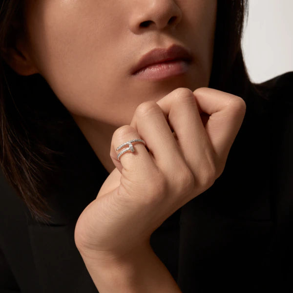 Mystic JUSTE RING 1.8MM SILVER DIAMONDS