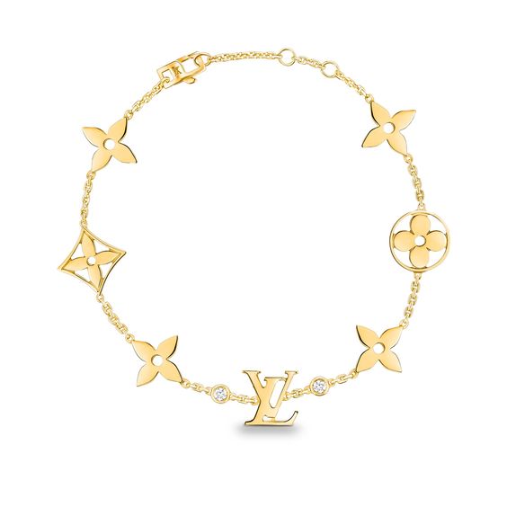 Mystic STAR AND SUN 7 MOTIFS GOLD BRACELET