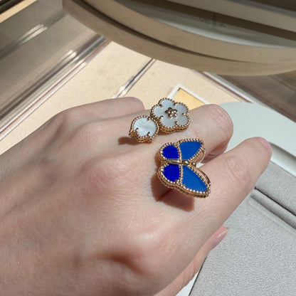 [Mystic ] 2026 NEW MODEL SPRING LUCKY 3 MOTIF GOLD RING