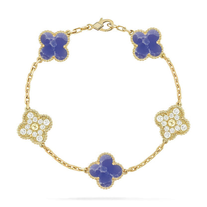 [Mystic ]New CLOVER 5 MOTIF BLUE VEINS BRACELET COLLECTION