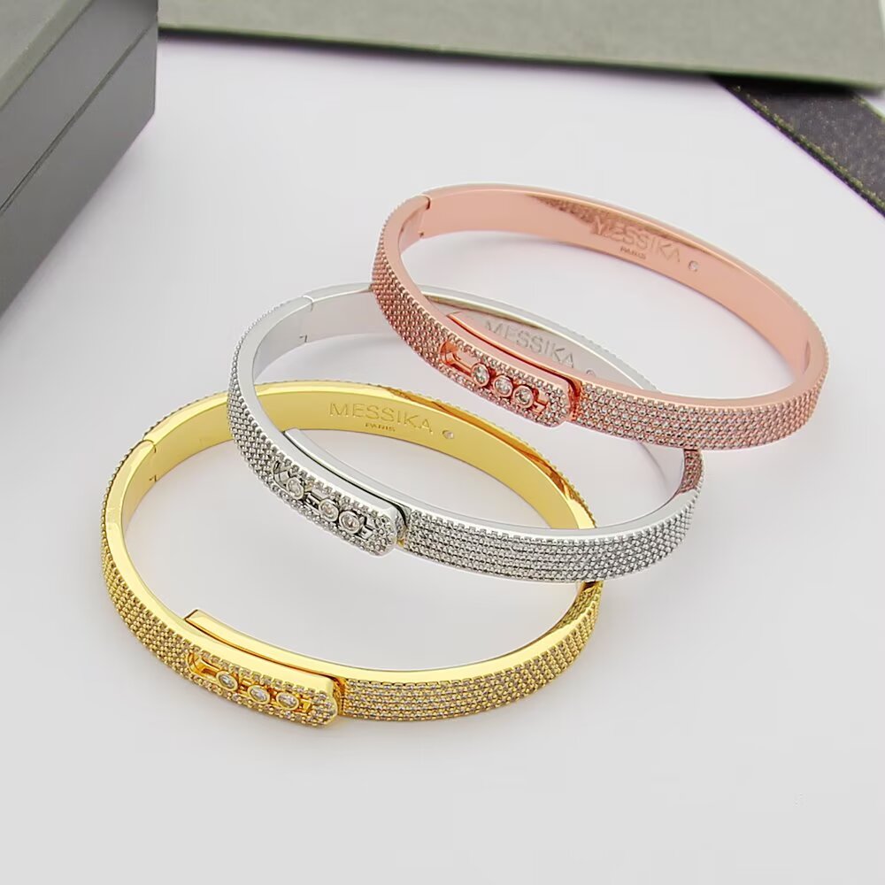 [Mystic]Move Noa Full Pavé Diamond Bangle Bracelet
