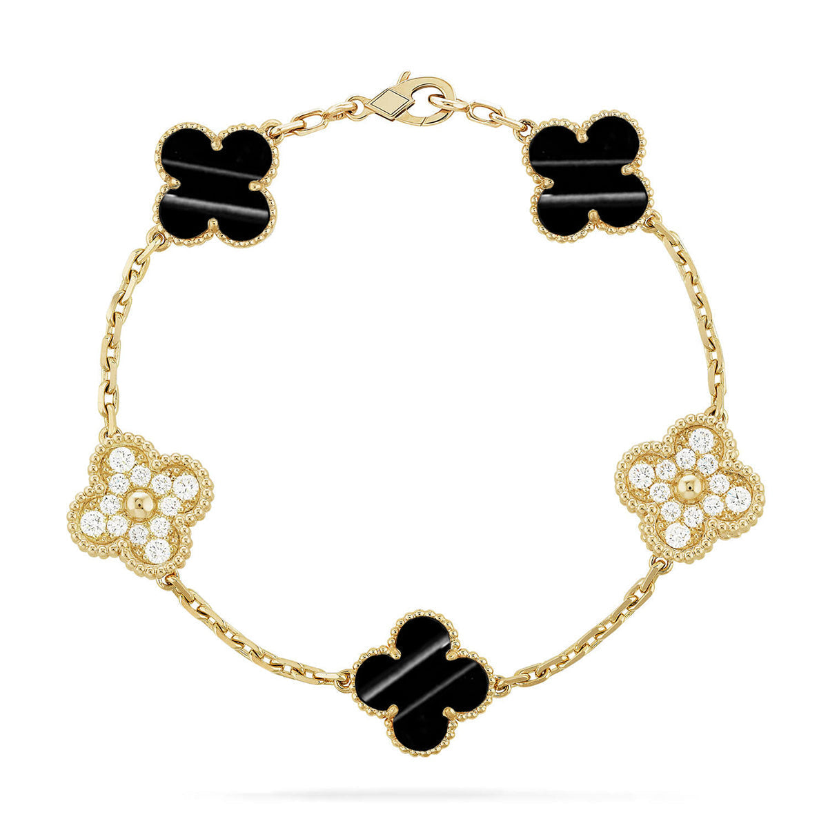 [Mystic ]New  CLOVER 5 MOTIF PULSAR STONE BRACELET COLLECTION