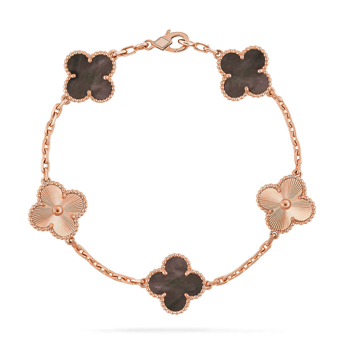 [Mystic ]New CLOVER 5 MOTIF GRAY MOP BRACELET COLLECTION