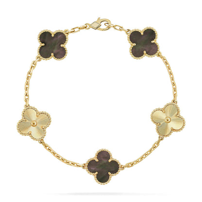 [Mystic ]New CLOVER 5 MOTIF GRAY MOP BRACELET COLLECTION