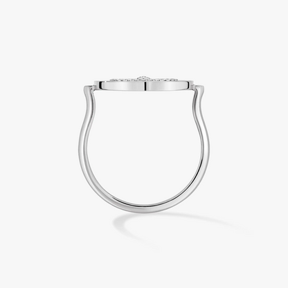 [Mystic]LUCKY MOVE PAVED SILVER DIAMOND RING