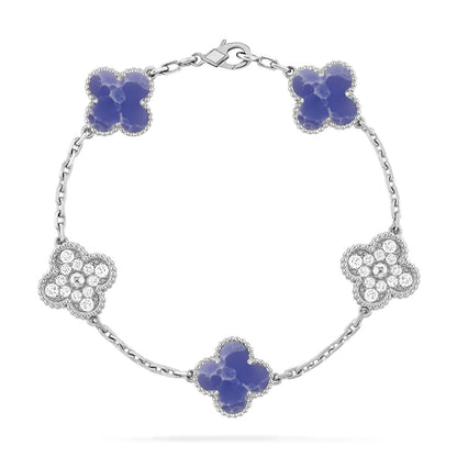 [Mystic ]New CLOVER 5 MOTIF BLUE VEINS BRACELET COLLECTION