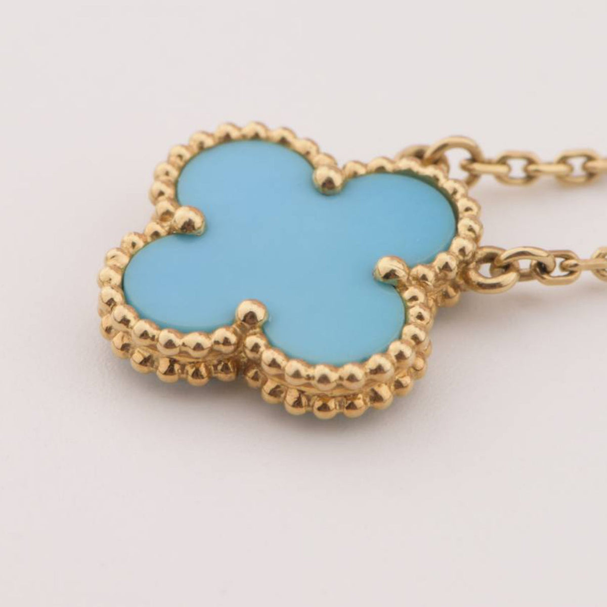 Mystic CLOVER 15MM VINTAGE TURQUOISE NECKLACE