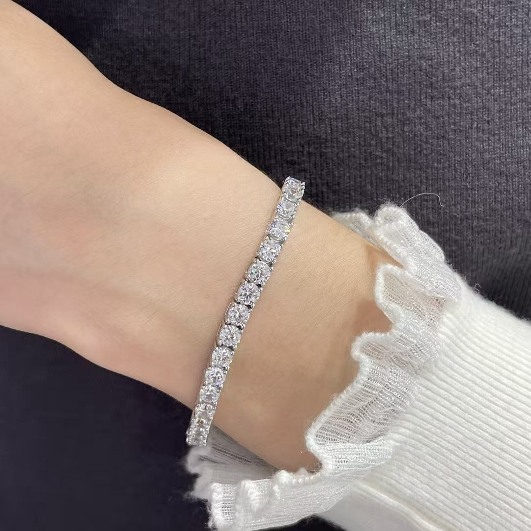 [Mystic ]TENNIS BRACELET WITH FULL DIAMOND SETTING