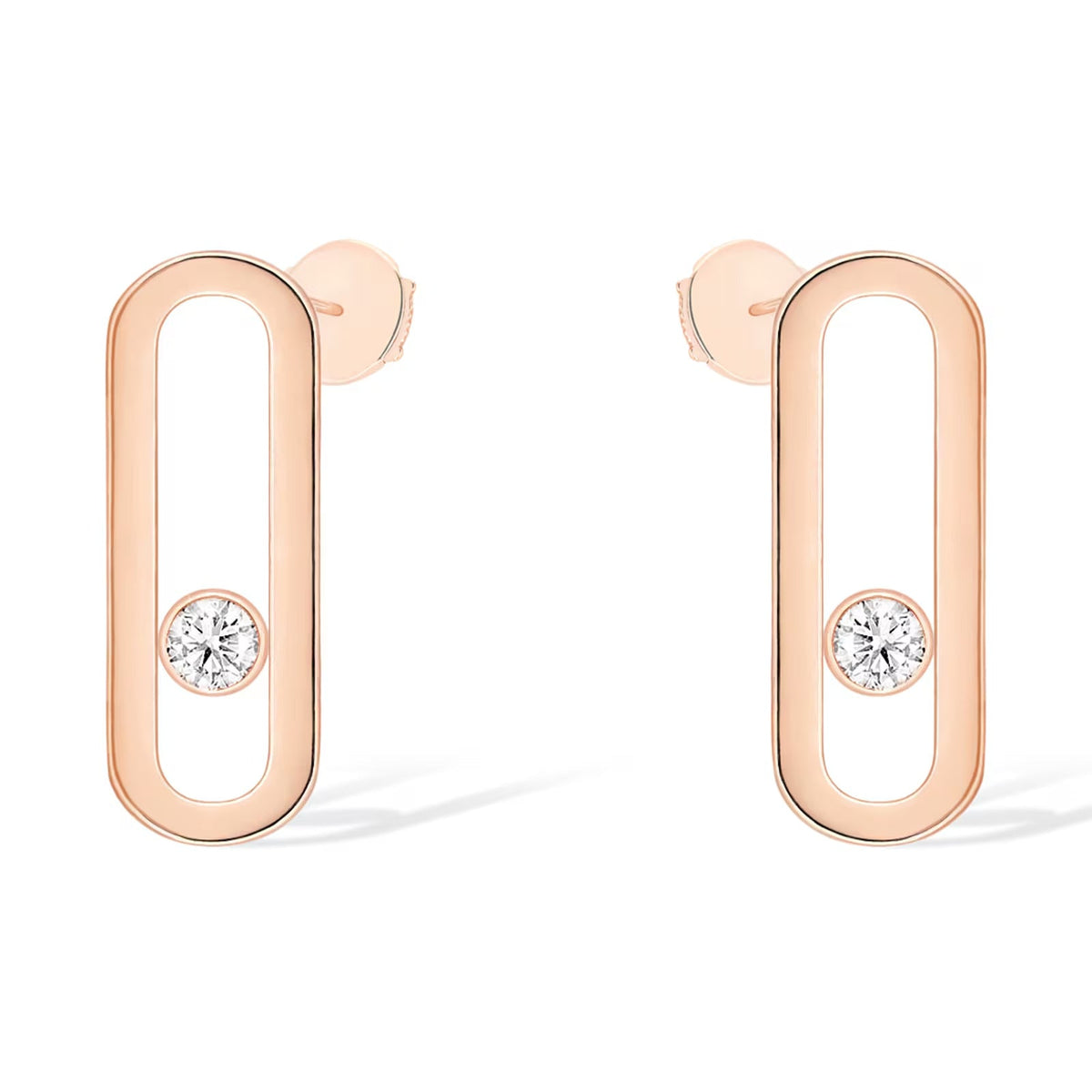[Mystic]MOVE UNO SMALL 1 DIAMOND EARRINGS