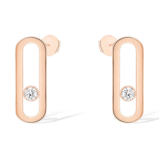 [Mystic]MOVE UNO SMALL 1 DIAMOND EARRINGS