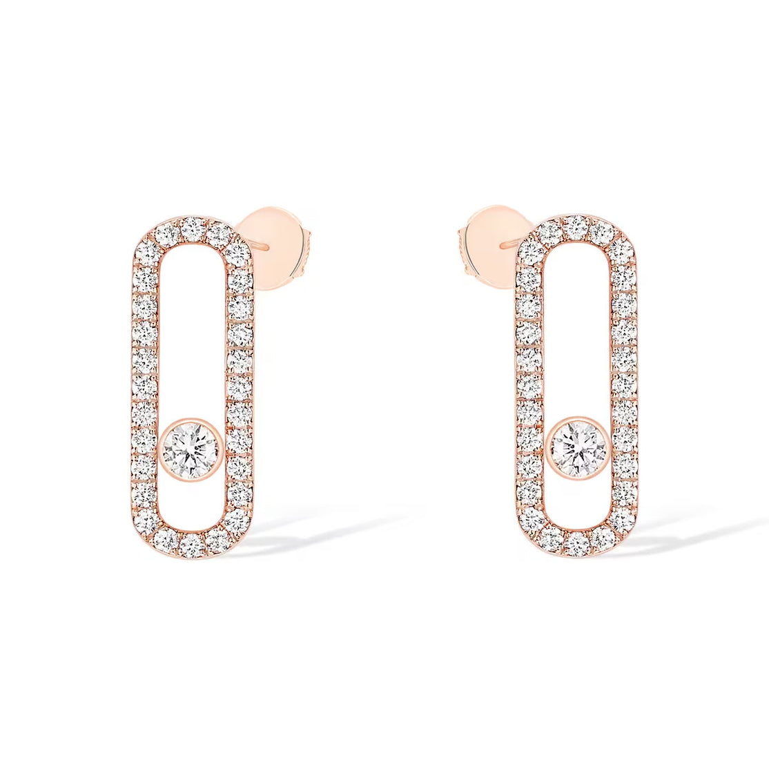 [Mystic]MOVE UNO STUD DIAMOND PAVED EARRINGS