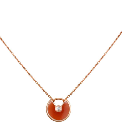 Mystic AMULETTE GOLD CARNELIAN ONYX NECKLACE