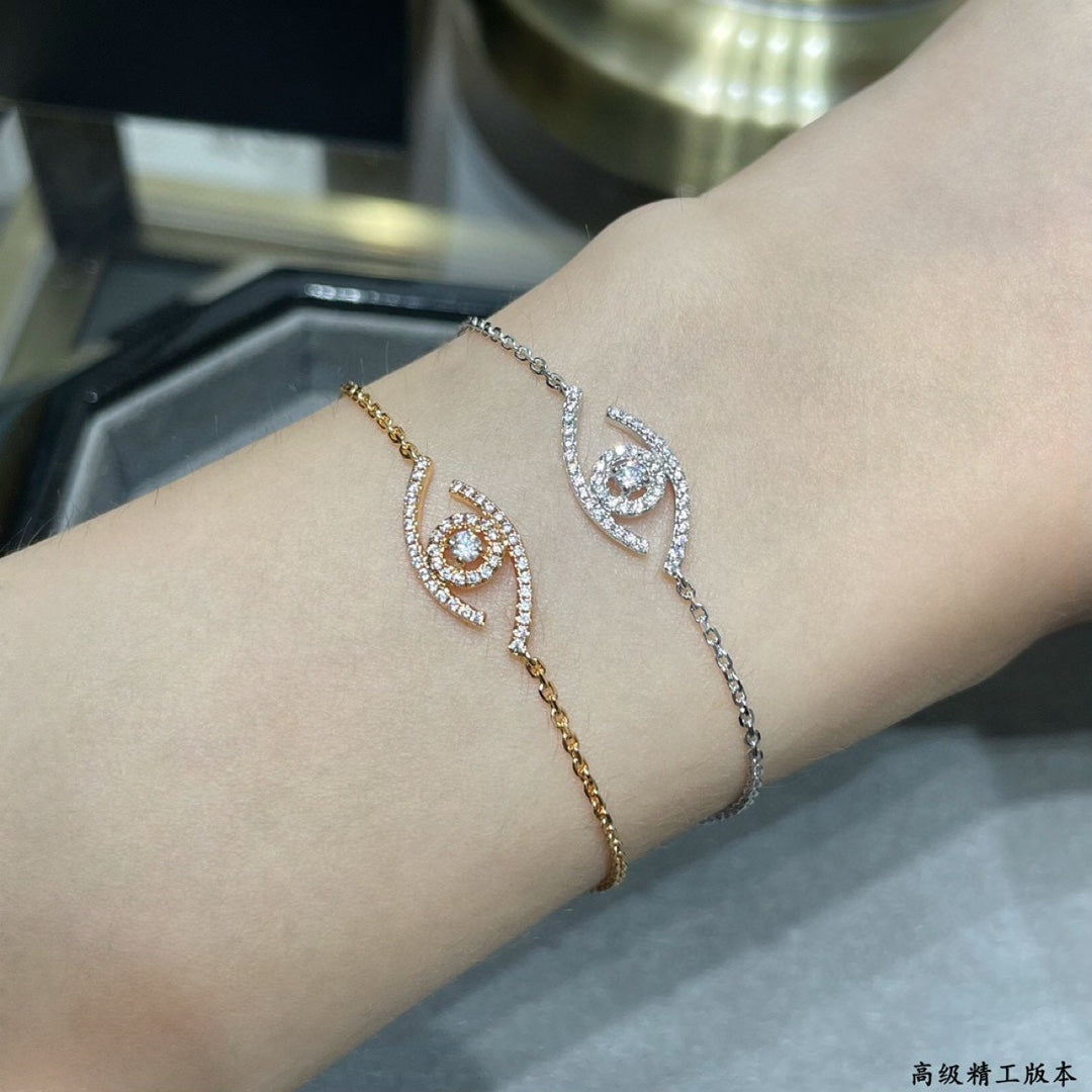 [Mystic]Lucky Eye Pave-Set Diamond Bracelet