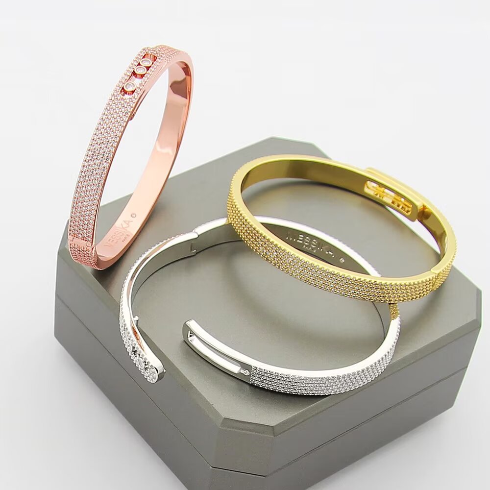 [Mystic]Move Noa Full Pavé Diamond Bangle Bracelet
