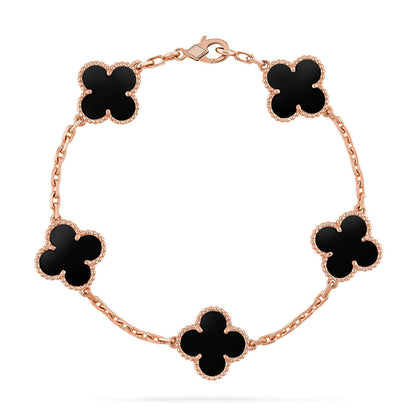 [Mystic ]New CLOVER 5 MOTIF ONYXS BRACELET COLLECTION