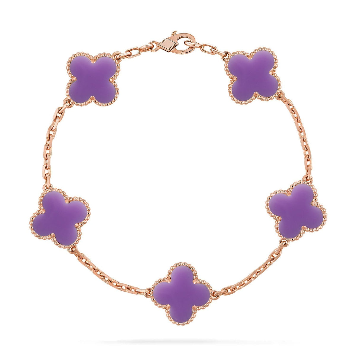 [Mystic ]New CLOVER 5 MOTIF LIGHT PURPLE BRACELET COLLECTION