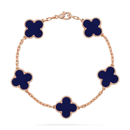 [Mystic ]New CLOVER 5 MOTIF LAPIS LAZULI BRACELET COLLECTION