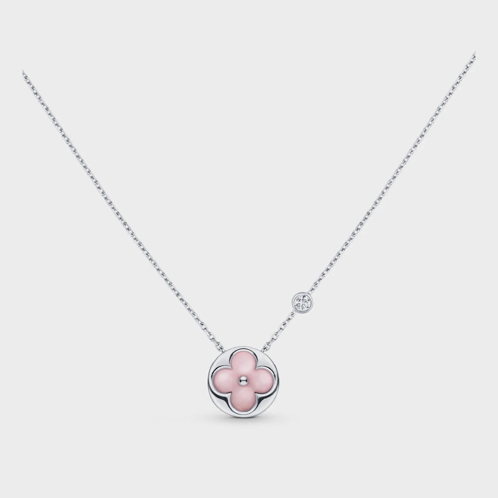 Mystic SUN MOTIF PINK MOP SILVER BRACELET