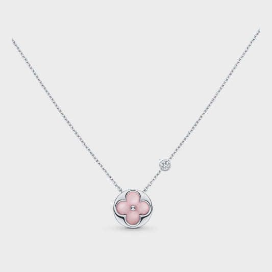 Mystic SUN MOTIF PINK MOP SILVER BRACELET
