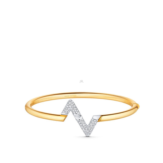 Mystic VOLTE UPSITE DOWN GOLD DIAMOND BRACELET