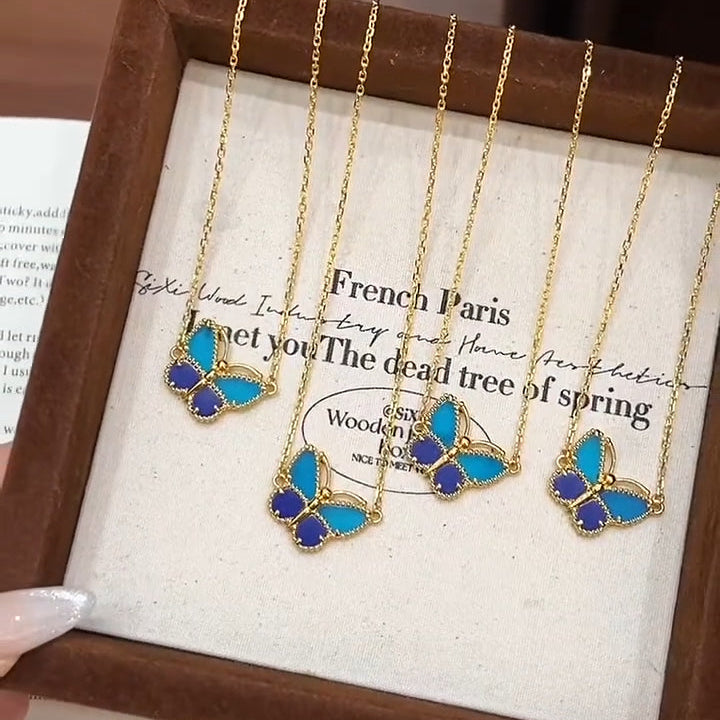 [Mystic ] 2026 BUTTERFLY BLUE   NECKLACE