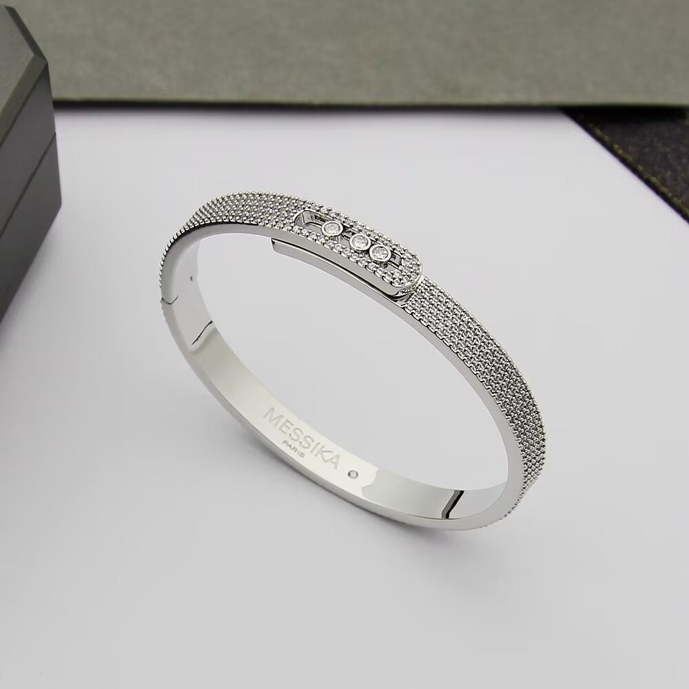 [Mystic]Move Noa Full Pavé Diamond Bangle Bracelet