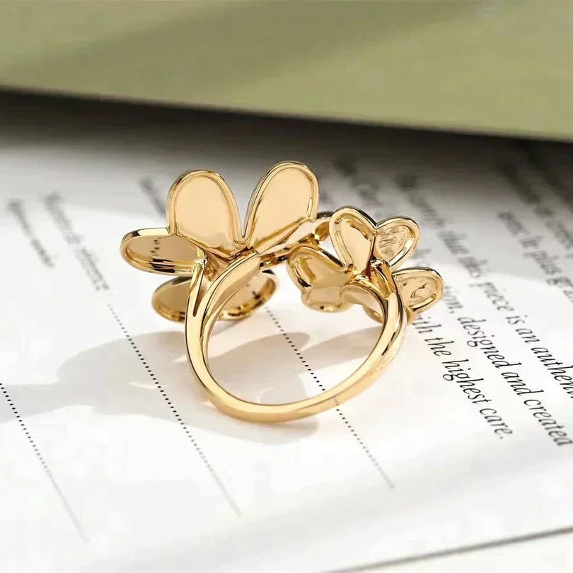 Mystic CLOVER COMOS GOLD DIAMOND RING