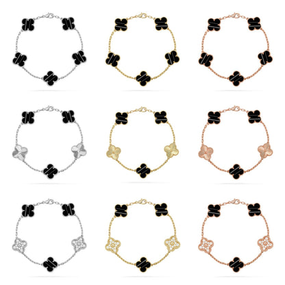 [Mystic ]New  CLOVER 5 MOTIF PULSAR STONE BRACELET COLLECTION