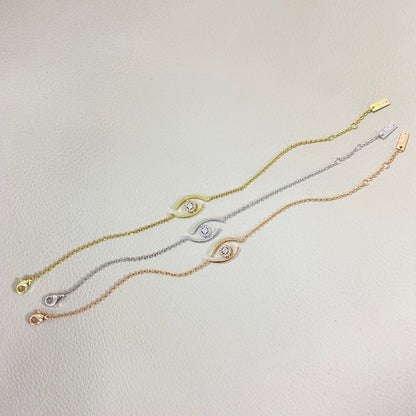 [Mystic]Lucky Eye Pave-Set Diamond Bracelet