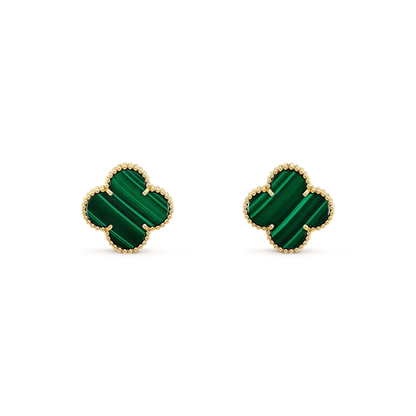 Mystic CLOVER MINI 9.5MM MALACHITE  EARRINGS