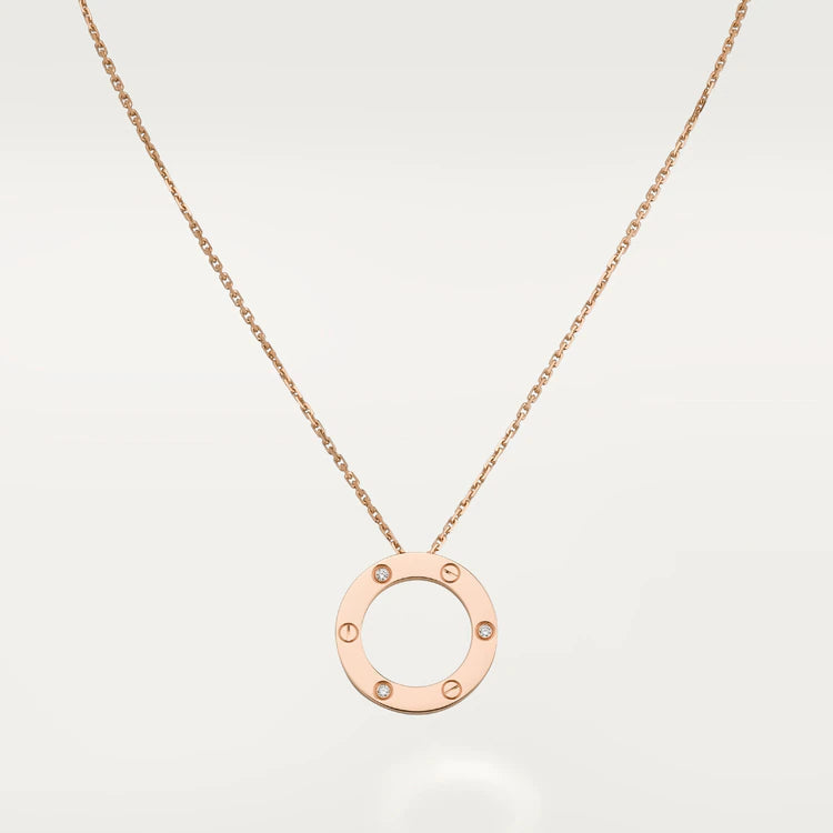 Mystic LOVE NECKLACE 16MM 3 DIAMONDS