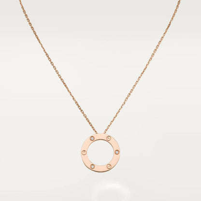 Mystic LOVE NECKLACE 16MM 3 DIAMONDS