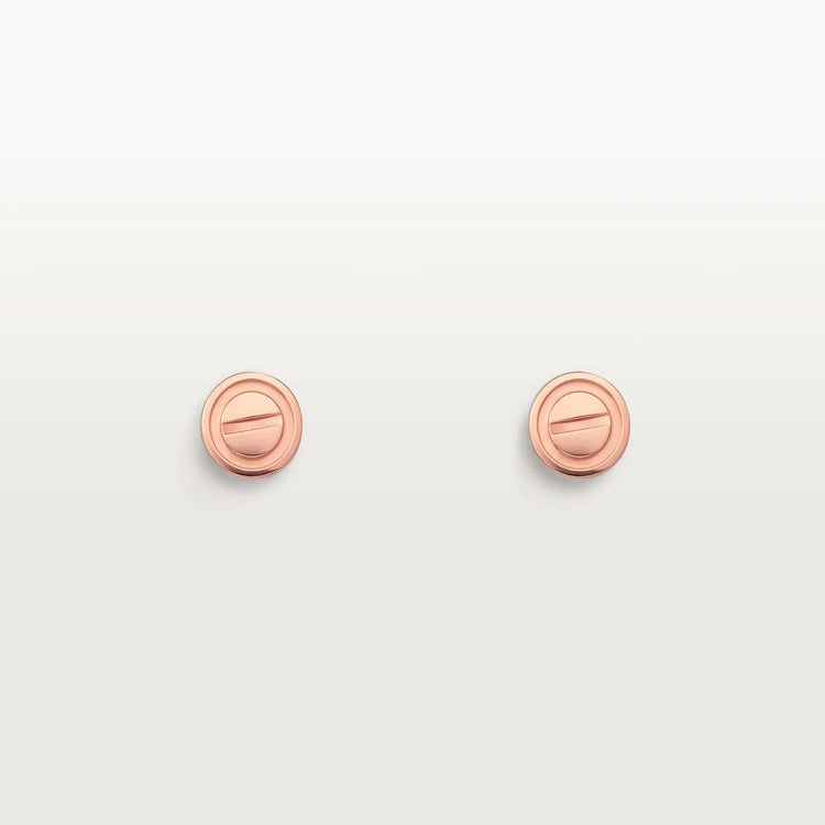Mystic LOVE EARRINGS PINK GOLD 10MM