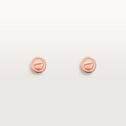 Mystic LOVE EARRINGS PINK GOLD 10MM