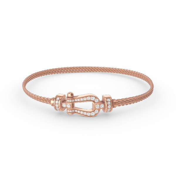 Mystic FORCE SMALL HORSESHOE  DIAMOND CHAIN ROPE BRACELET