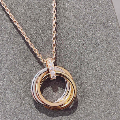 Mystic TRINITY NECKLACE GOLD  DIAMONDS