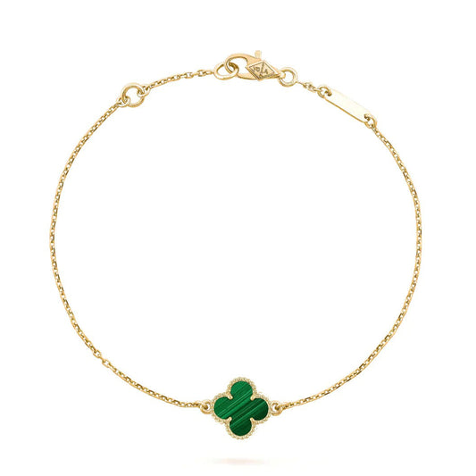 Mystic CLOVER BRACELET MALACHITE 1 MOTIF