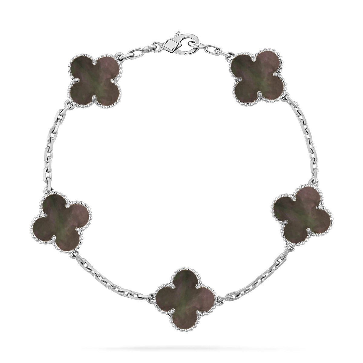 [Mystic ]New CLOVER 5 MOTIF GRAY MOP BRACELET COLLECTION