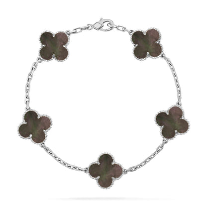 [Mystic ]New CLOVER 5 MOTIF GRAY MOP BRACELET COLLECTION