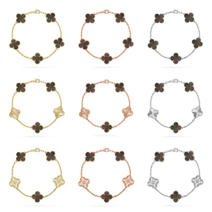 [Mystic ]New CLOVER 5 MOTIF GRAY MOP BRACELET COLLECTION