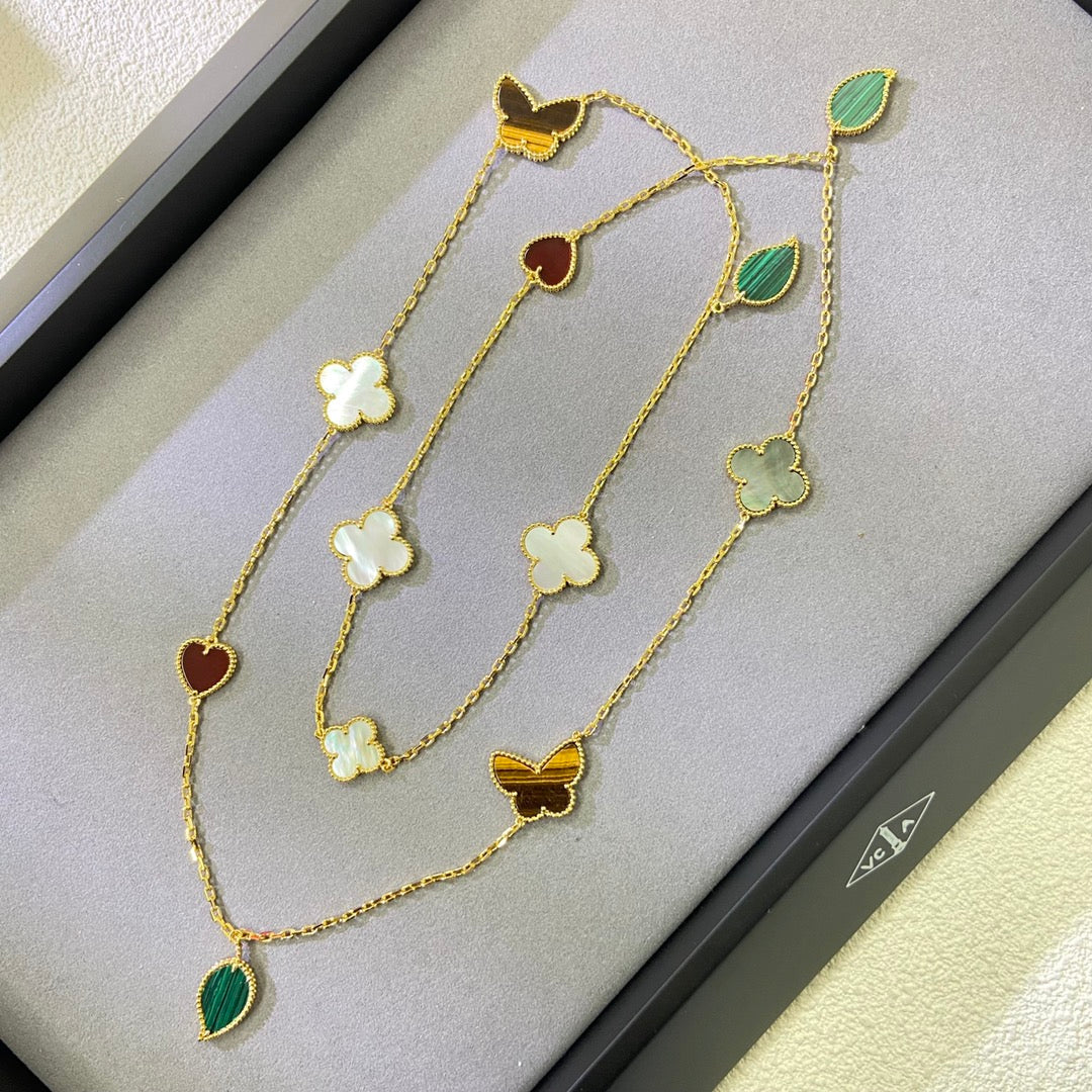 [Mystic ] Lucky Alhambra Long Necklace-12 Designs