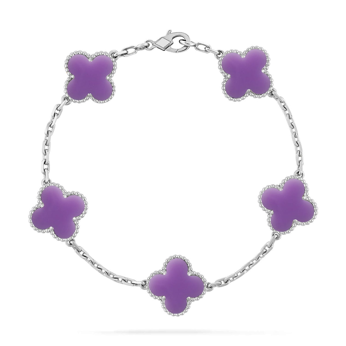 [Mystic ]New CLOVER 5 MOTIF LIGHT PURPLE BRACELET COLLECTION