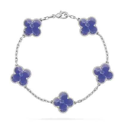 [Mystic ]New CLOVER 5 MOTIF BLUE VEINS BRACELET COLLECTION