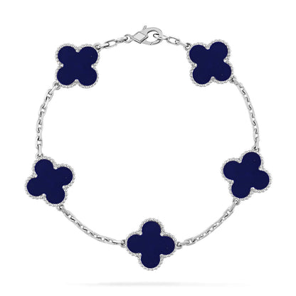 [Mystic ]New CLOVER 5 MOTIF LAPIS LAZULI BRACELET COLLECTION