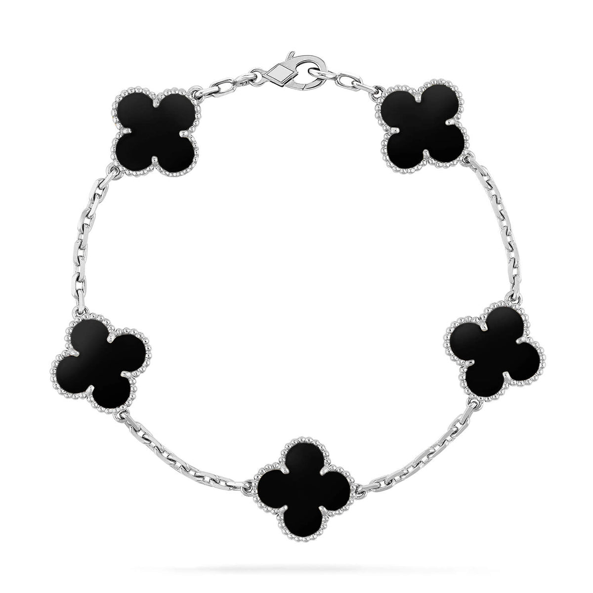 [Mystic ]New CLOVER 5 MOTIF ONYXS BRACELET COLLECTION