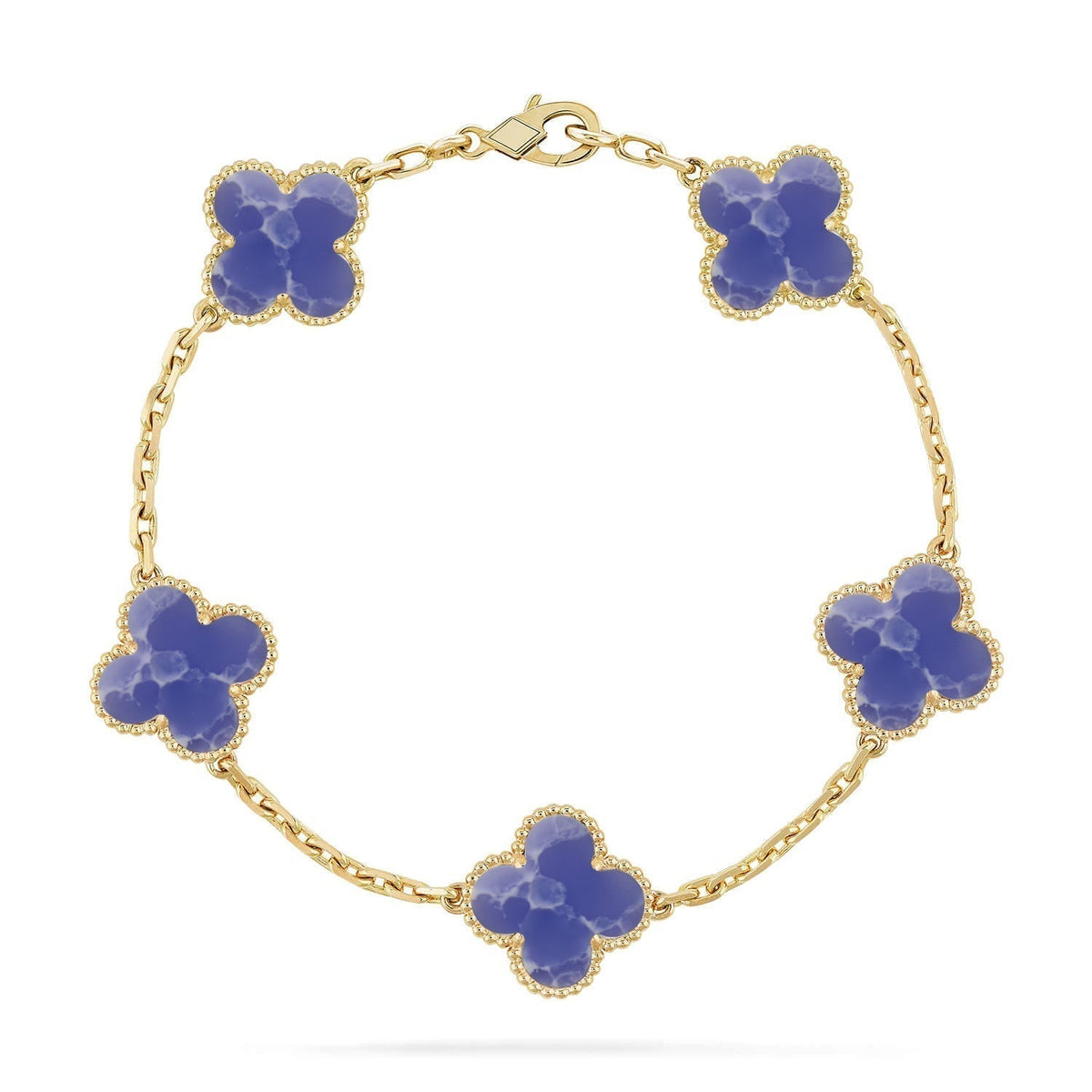 [Mystic ]New CLOVER 5 MOTIF BLUE VEINS BRACELET COLLECTION