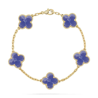 [Mystic ]New CLOVER 5 MOTIF BLUE VEINS BRACELET COLLECTION