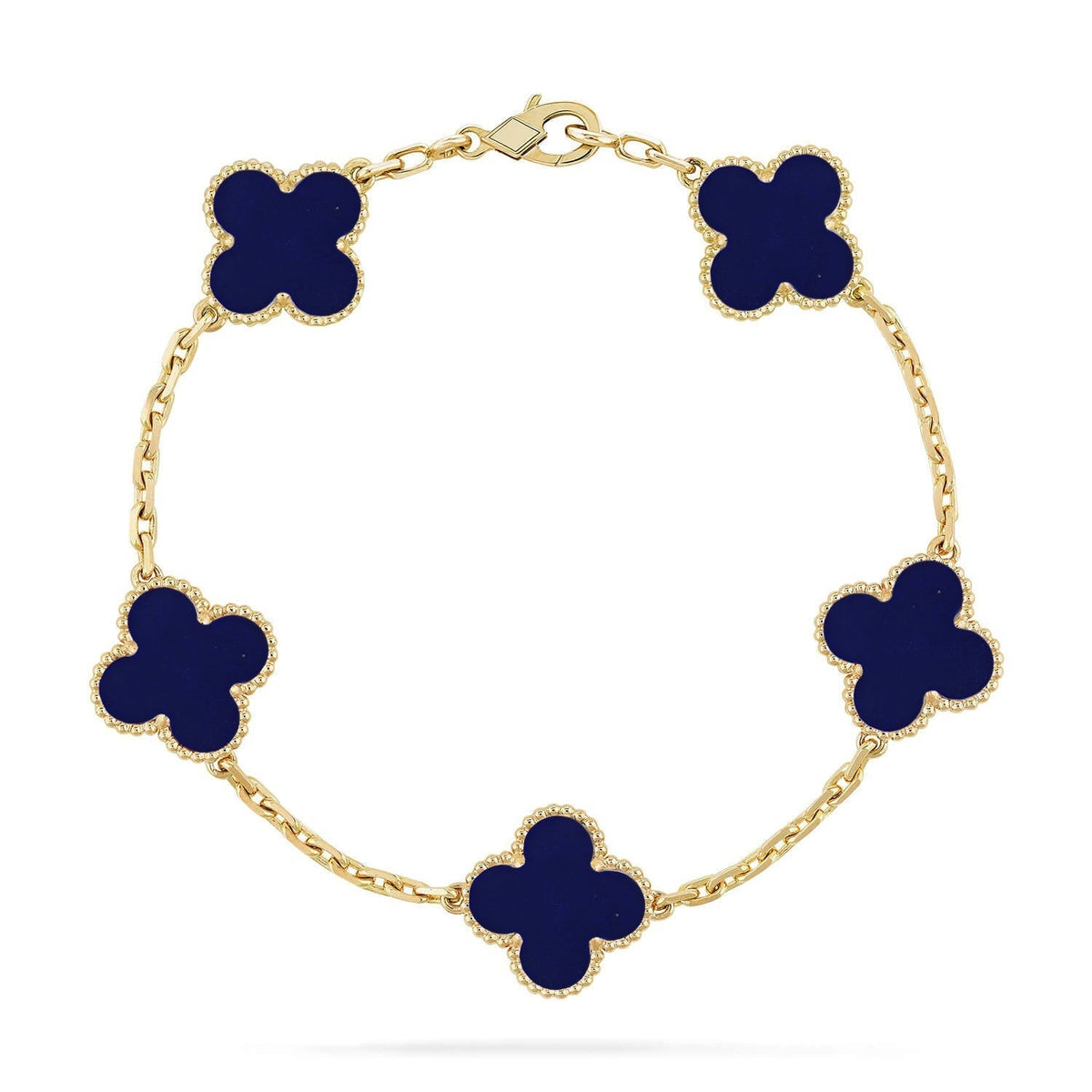 [Mystic ]New CLOVER 5 MOTIF LAPIS LAZULI BRACELET COLLECTION