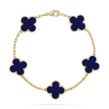 [Mystic ]New CLOVER 5 MOTIF LAPIS LAZULI BRACELET COLLECTION